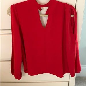 Red blouse